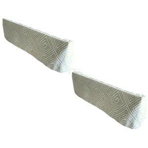 2 Custom Made Luxury Window Treatments Valances Cornice Boards Curtain Beige Tan